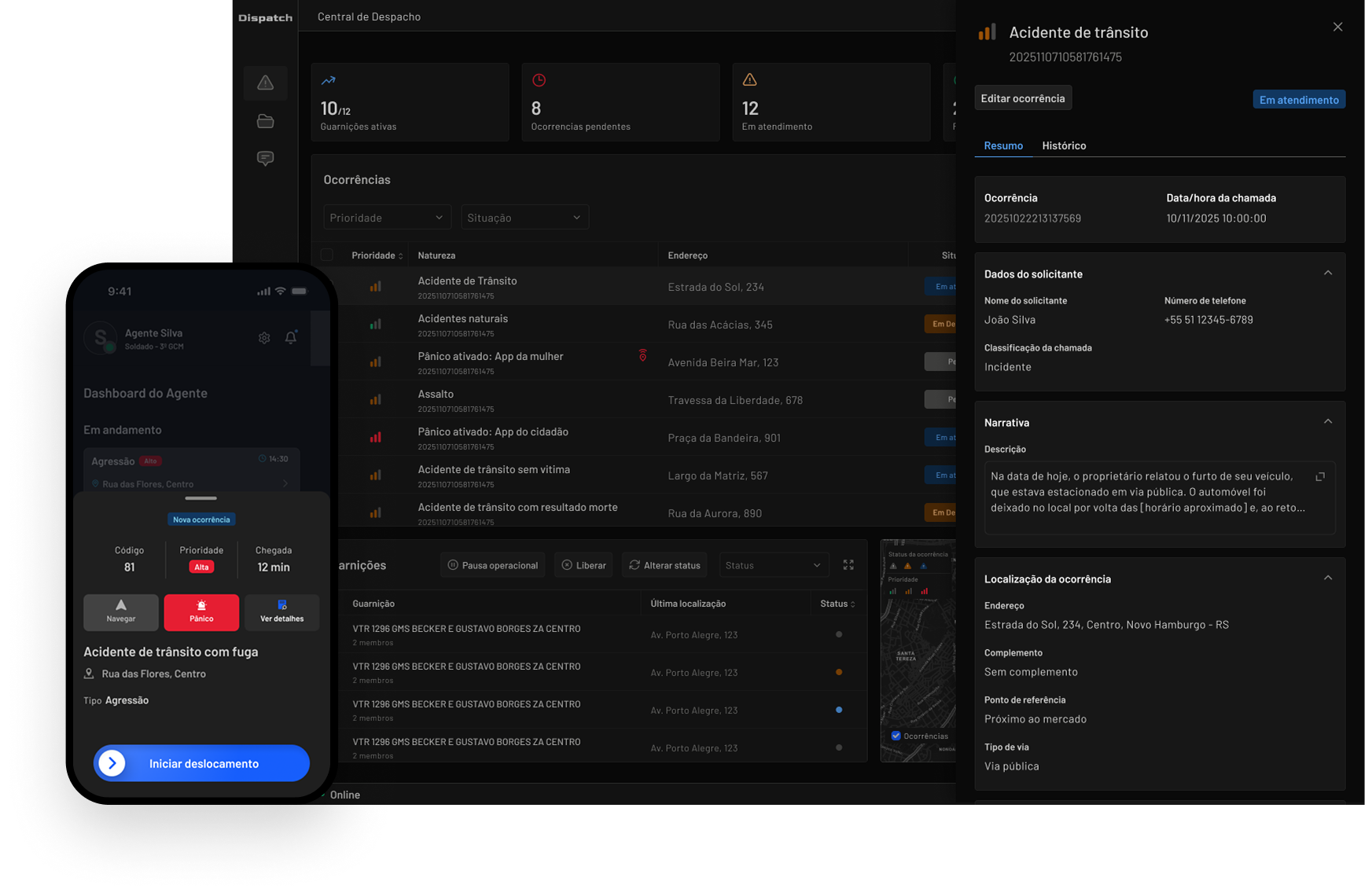 Dispatch — plataforma web de despacho